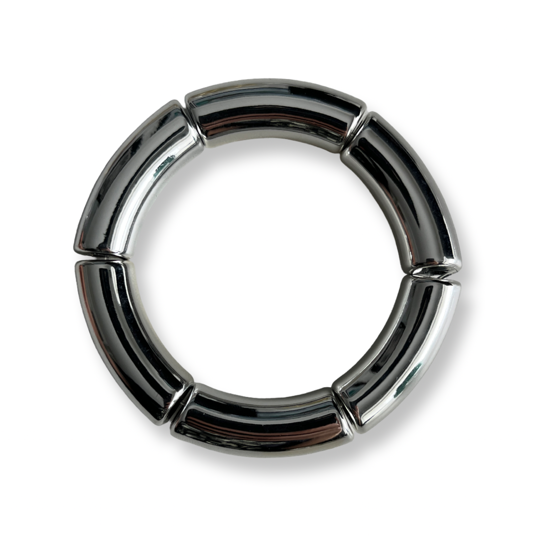 Acrylic Bamboo Tube Bangle Elastic Bracelets