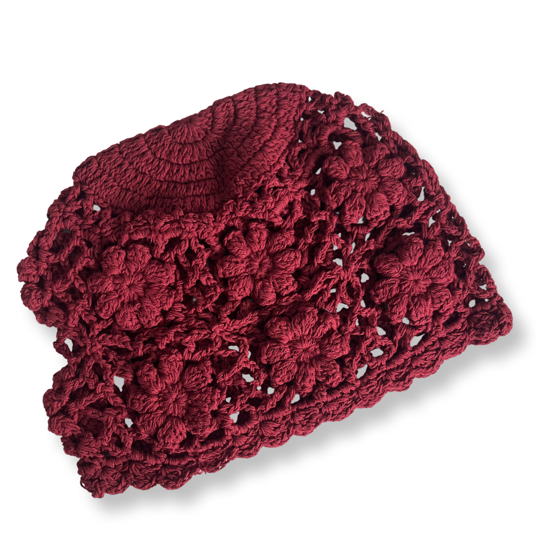 Crochet skullcap hat