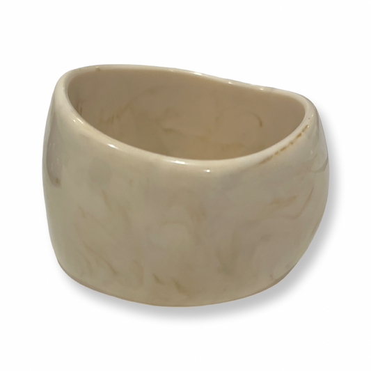 Bold beige bangle