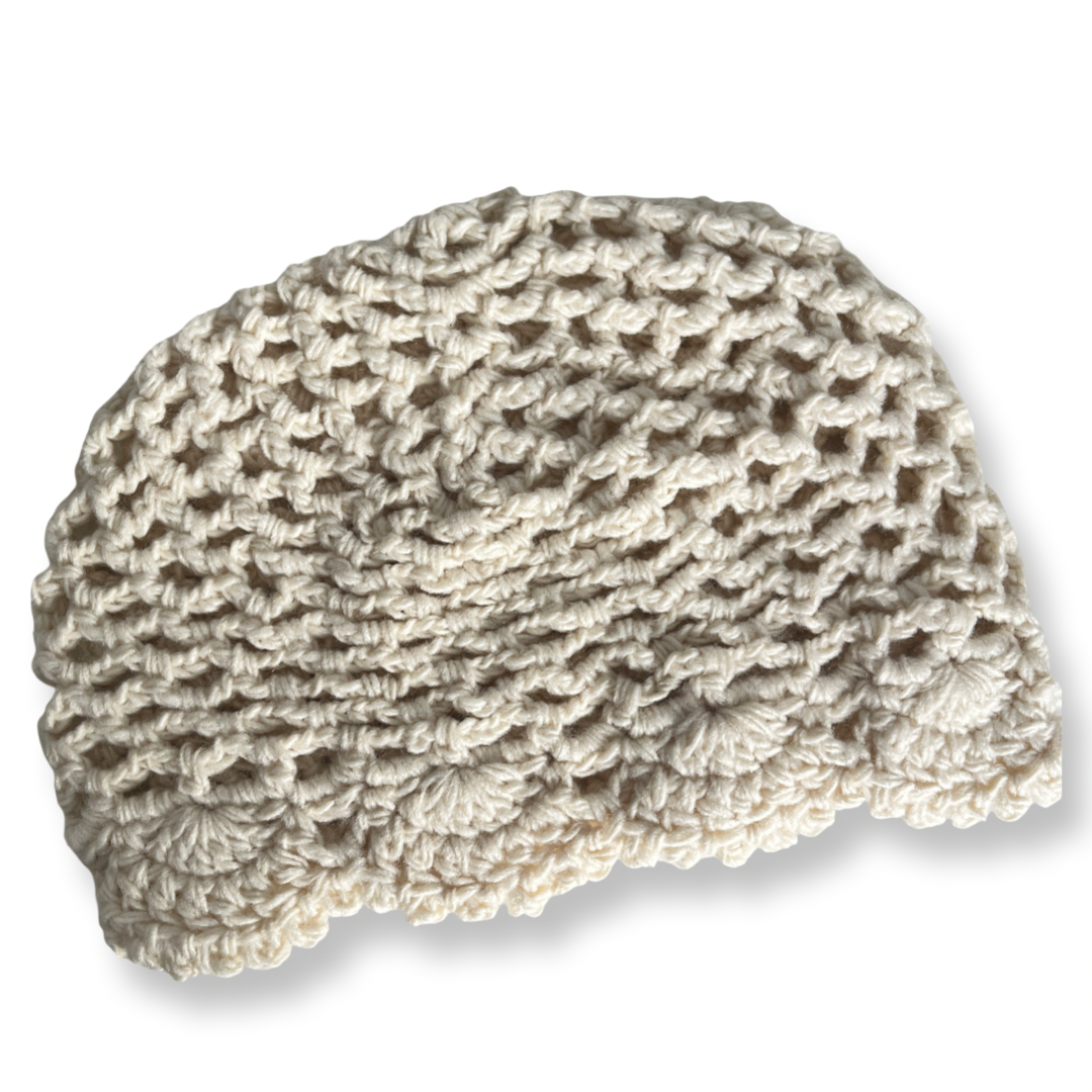 Crochet skullcap hat
