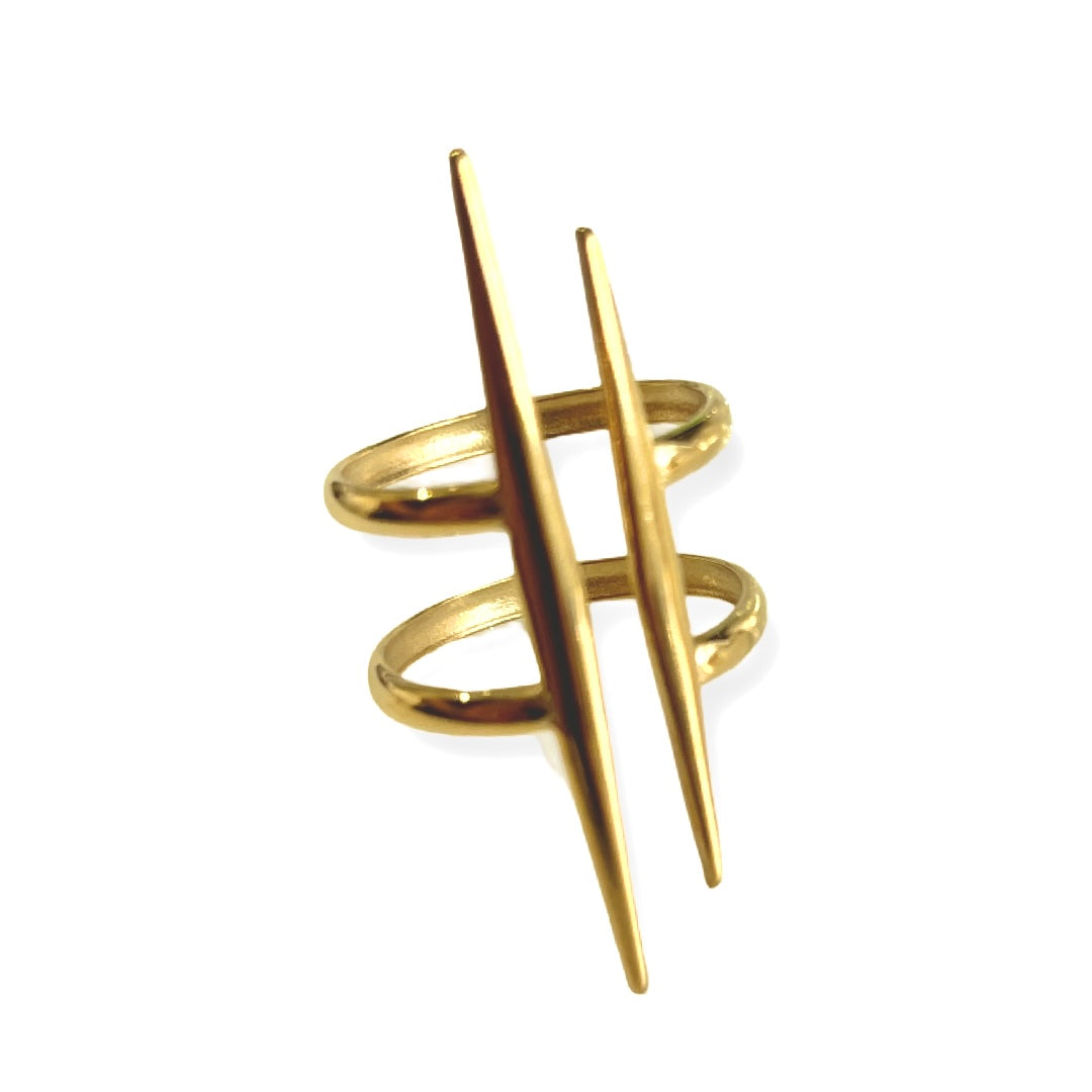 Stainless steel waterproof adjustable Spike Ring