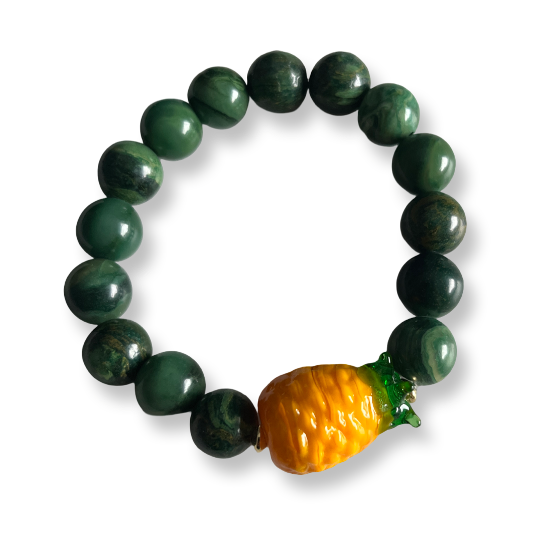 Beaded elastic bracelet