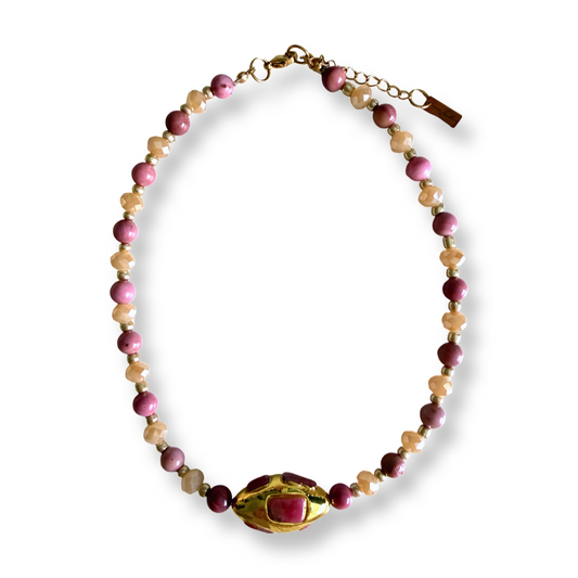 Gemstone Pink Necklace