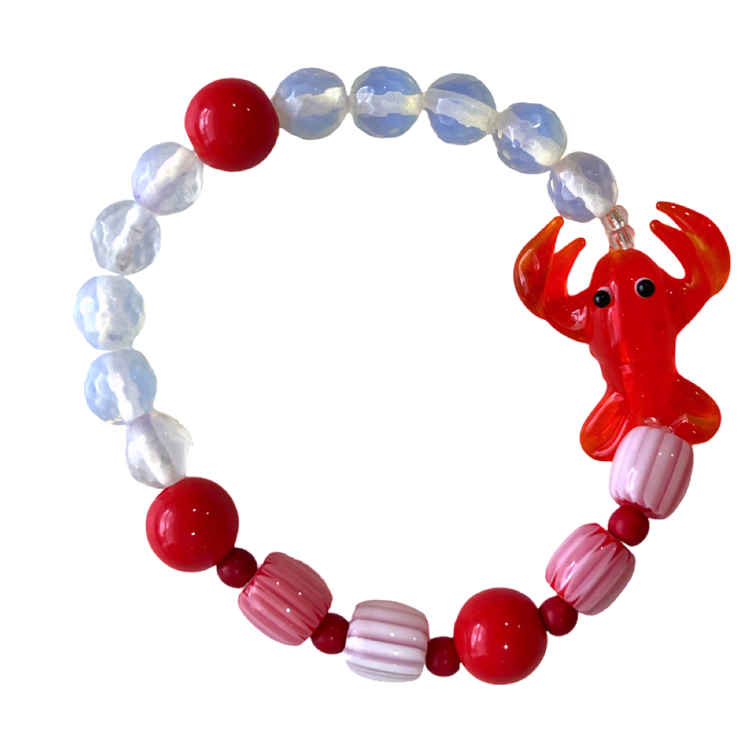 Beaded elastic bracelet