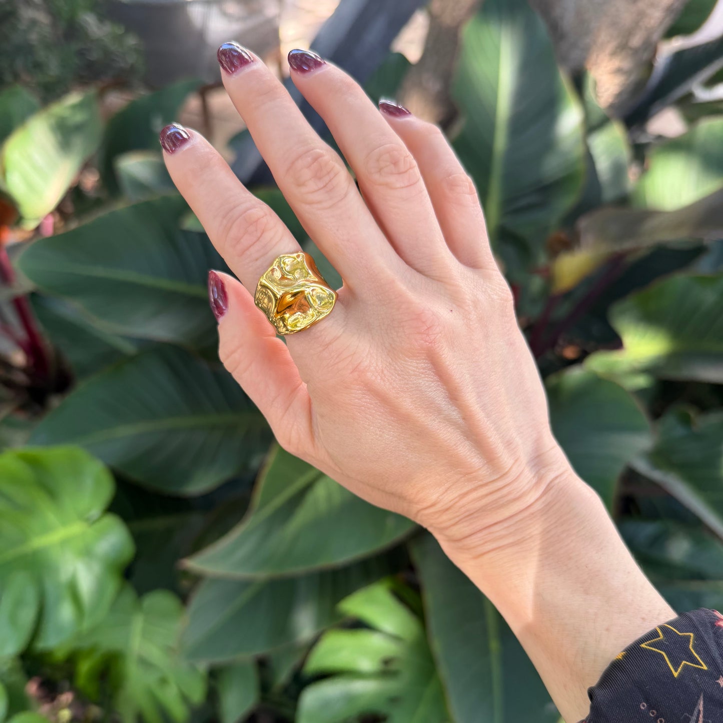 Stainless steel waterproof adjustable Ring