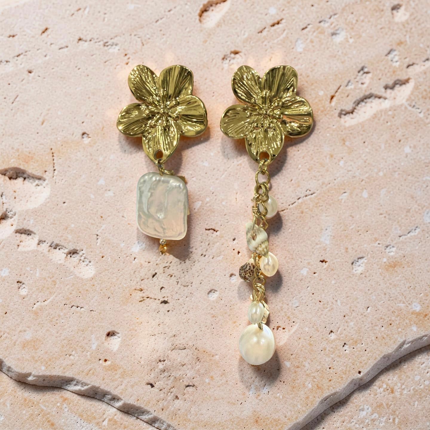 Marea mismatched earrings