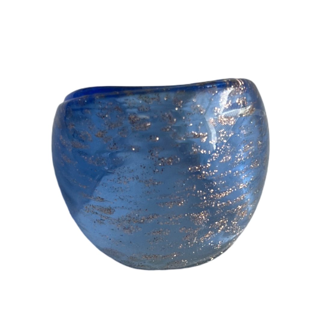 Light blue glass ring