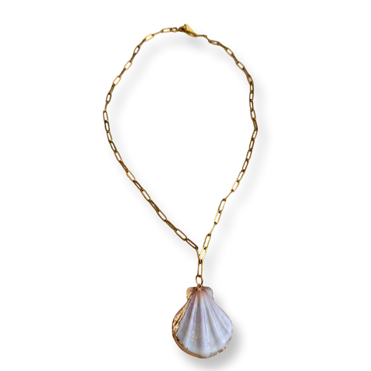 Stainless steel Natural Shell Pendant