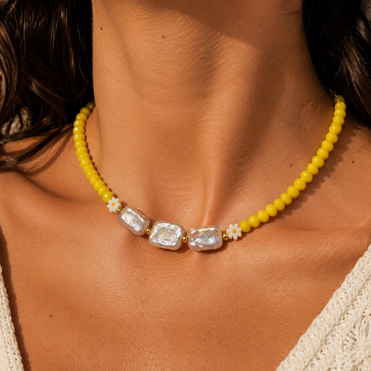 Sunshine Pearl Necklace