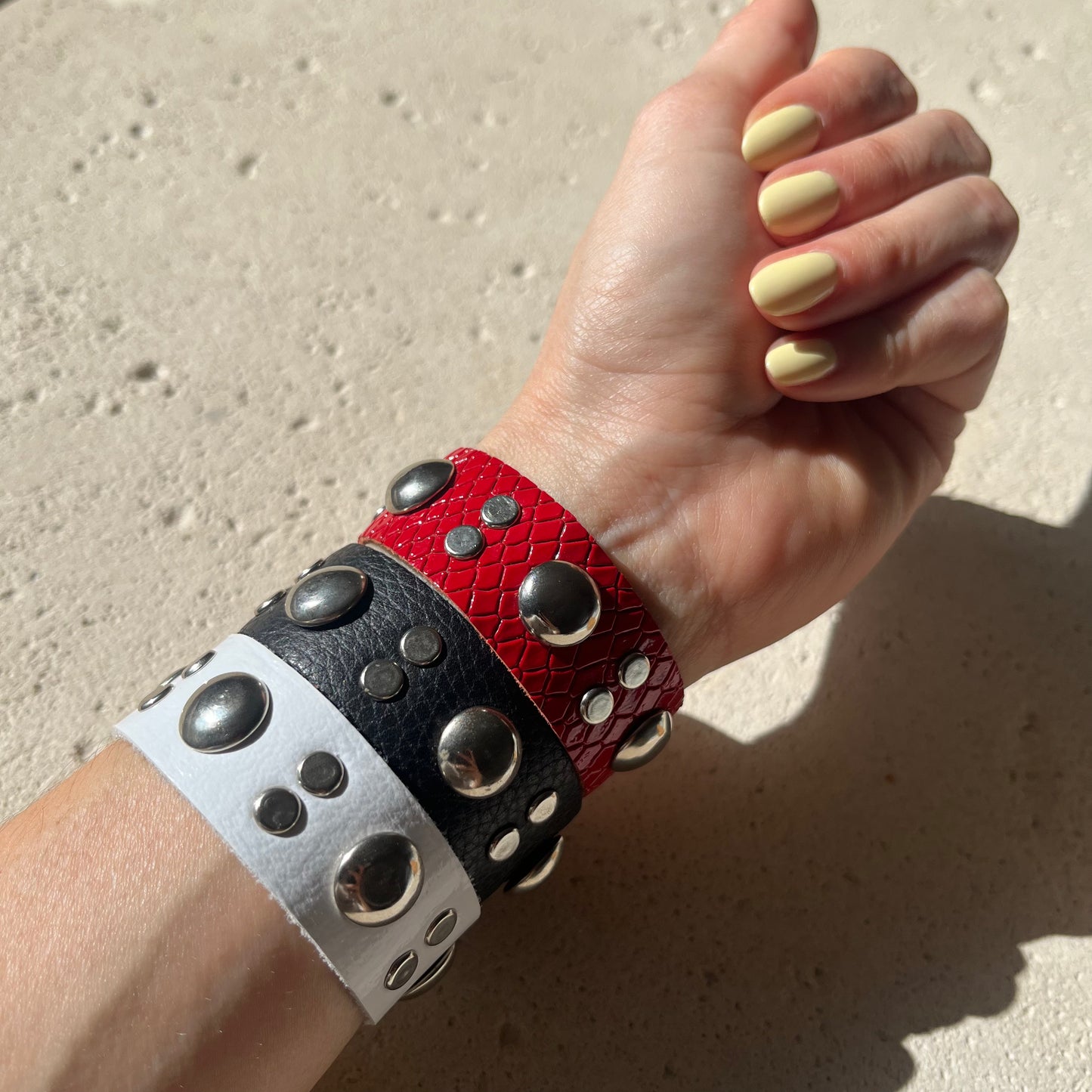 Handmade leather bracelet from Buenos Aires