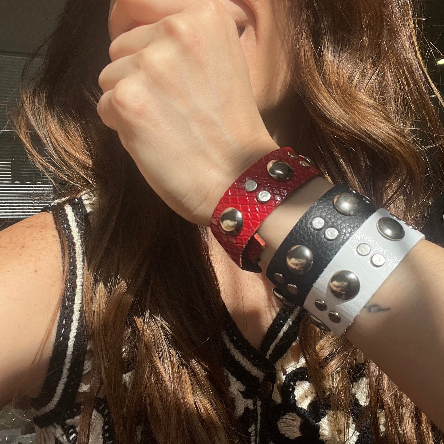 Handmade leather bracelet from Buenos Aires
